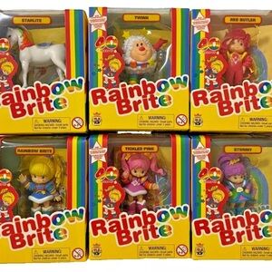 RAINBOW BRITE 40th Anniversary Complete Set Of 6 Mini 2.5" Figures
